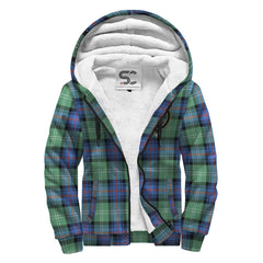 Sutherland Old Ancient Tartan Crest Sherpa Hoodie