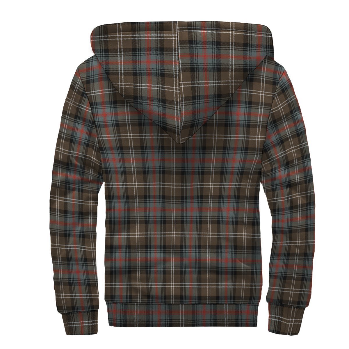 Sutherland Weathered Tartan Crest Sherpa Hoodie