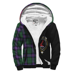 Armstrong Modern Tartan Crest Sherpa Hoodie - Circle Style