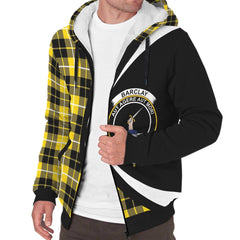 Barclay Dress Modern Tartan Crest Sherpa Hoodie - Circle Style