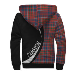 Cameron of Lochiel Ancient Tartan Crest Sherpa Hoodie - Circle Style