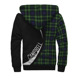 Campbell of Breadalbane Modern Tartan Crest Sherpa Hoodie - Circle Style