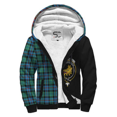 Campbell of Cawdor Ancient Tartan Crest Sherpa Hoodie - Circle Style