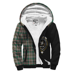 Craig Ancient Tartan Crest Sherpa Hoodie - Circle Style