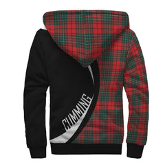 Cumming Modern Tartan Crest Sherpa Hoodie - Circle Style