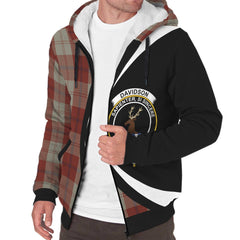 Davidson Dress Dancers Tartan Crest Sherpa Hoodie - Circle Style