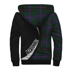 Davidson Modern Tartan Crest Sherpa Hoodie - Circle Style