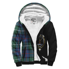 Davidson of Tulloch Tartan Crest Sherpa Hoodie - Circle Style