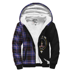 Dunlop Modern Tartan Crest Sherpa Hoodie - Circle Style