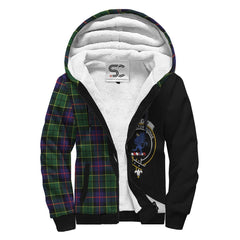 Forsyth Modern Tartan Crest Sherpa Hoodie - Circle Style