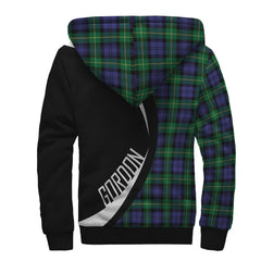 Gordon Modern Tartan Crest Sherpa Hoodie - Circle Style