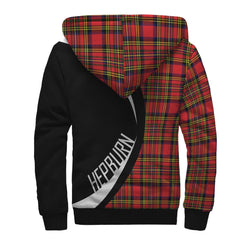 Hepburn Tartan Crest Sherpa Hoodie - Circle Style