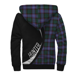 Hunter Modern Tartan Crest Sherpa Hoodie - Circle Style