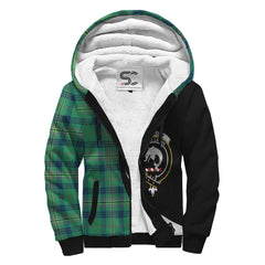 Kennedy Ancient Tartan Crest Sherpa Hoodie - Circle Style