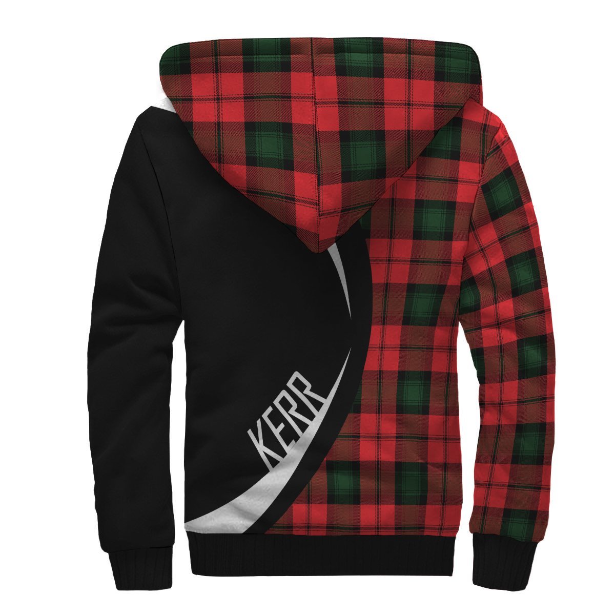 Kerr Modern Tartan Crest Sherpa Hoodie - Circle Style