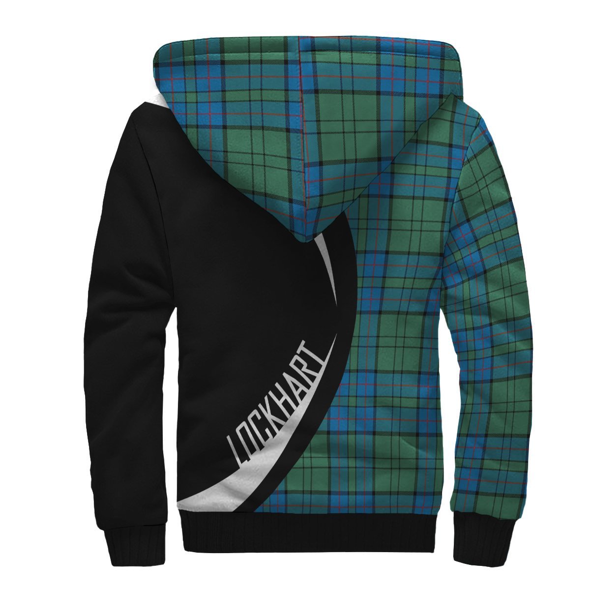 Lockhart Tartan Crest Sherpa Hoodie - Circle Style