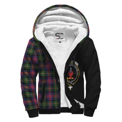 Logan Modern Tartan Crest Sherpa Hoodie - Circle Style