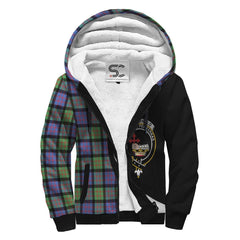 MacDonald Ancient Tartan Crest Sherpa Hoodie - Circle Style