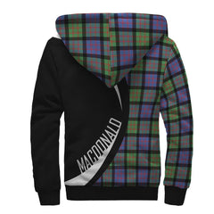 MacDonald Ancient Tartan Crest Sherpa Hoodie - Circle Style