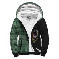 MacDonald Lord of the Isles Hunting Tartan Crest Sherpa Hoodie - Circle Style