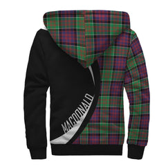 MacDonald of Clanranald Tartan Crest Sherpa Hoodie - Circle Style