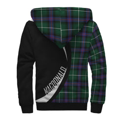 MacDonald of the Isles Hunting Modern Tartan Crest Sherpa Hoodie - Circle Style