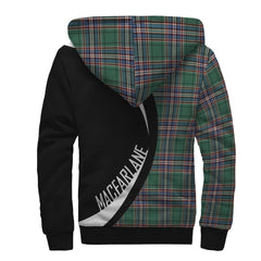 MacFarlane Hunting Ancient Tartan Crest Sherpa Hoodie - Circle Style