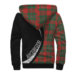 MacGregor Modern Tartan Crest Sherpa Hoodie - Circle Style