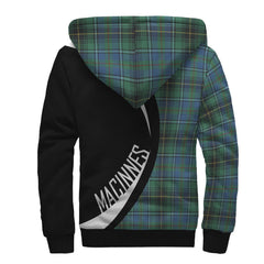 MacInnes Ancient Tartan Crest Sherpa Hoodie - Circle Style