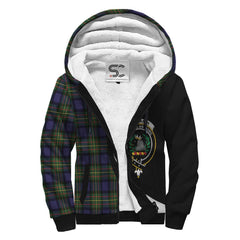 MacLaren Modern Tartan Crest Sherpa Hoodie - Circle Style