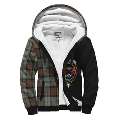 MacLeod of Harris Weathered Tartan Crest Sherpa Hoodie - Circle Style