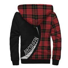 MacQueen Modern Tartan Crest Sherpa Hoodie - Circle Style