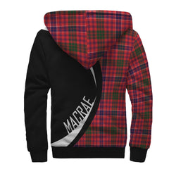 MacRae Modern Tartan Crest Sherpa Hoodie - Circle Style