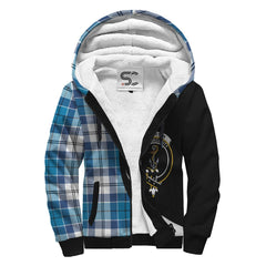 Roberton Tartan Crest Sherpa Hoodie - Circle Style