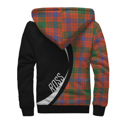 Ross Ancient Tartan Crest Sherpa Hoodie - Circle Style