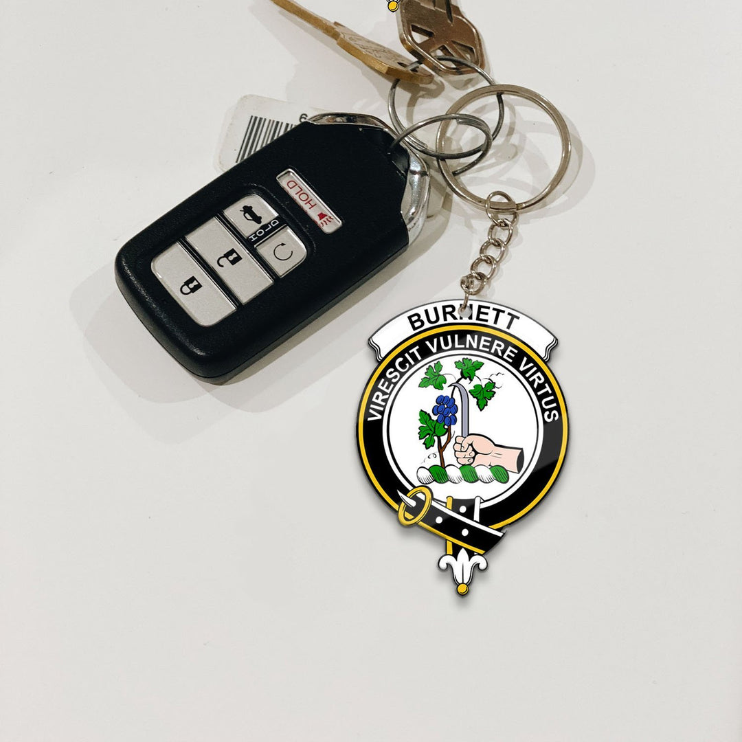 Burnett Crest Keychain