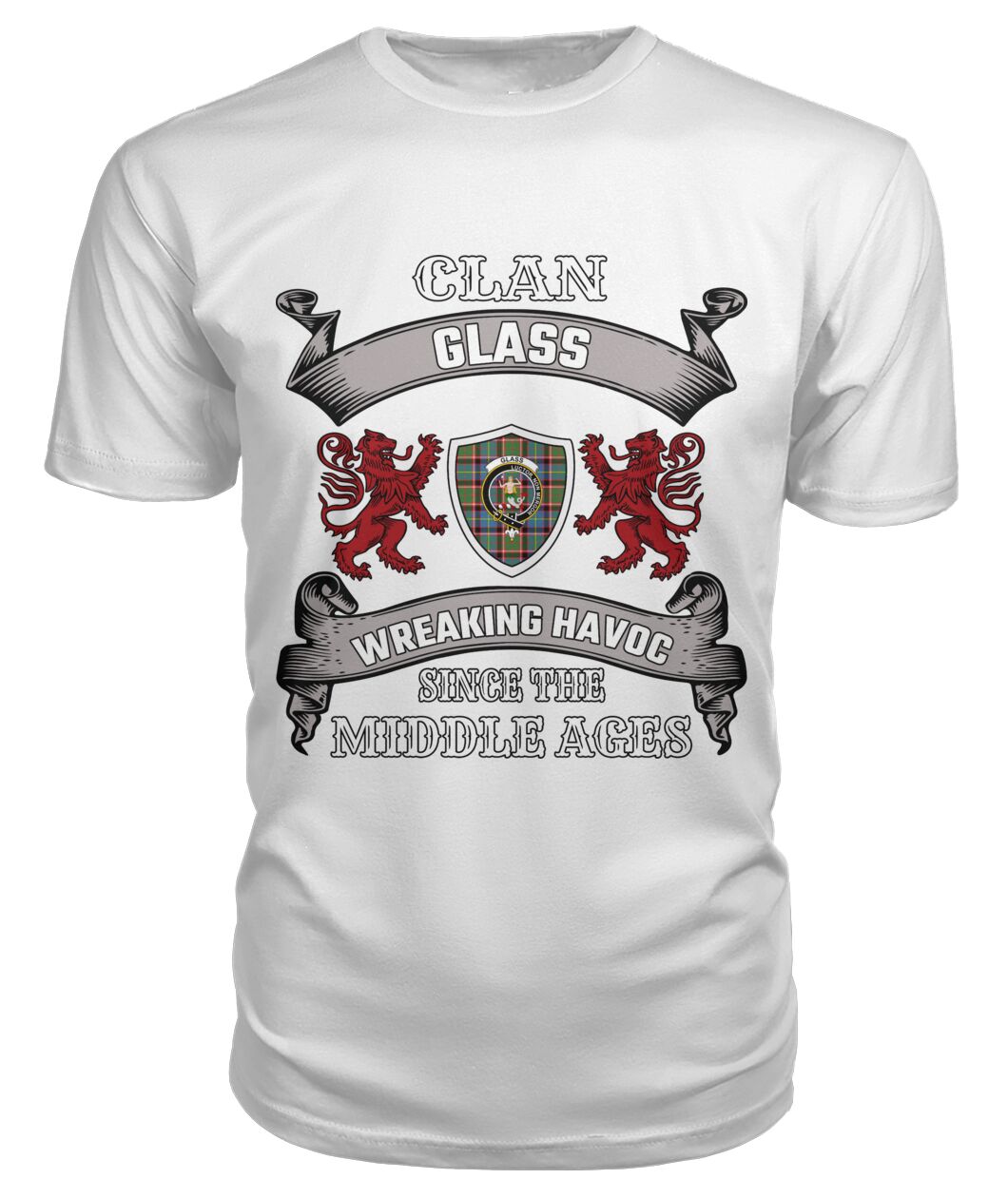 Glass Family Tartan - 2D T-shirt