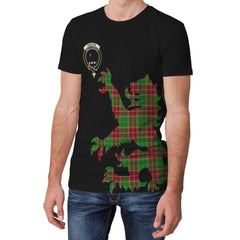 Baxter Modern Tartan Crest Lion Style T-shirt