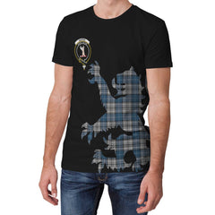 Napier Modern Tartan Crest Lion Style T-shirt