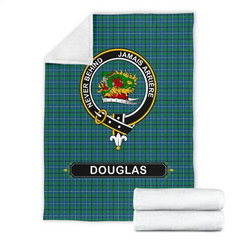 Douglas Tartan Crest Blanket - 3 Sizes