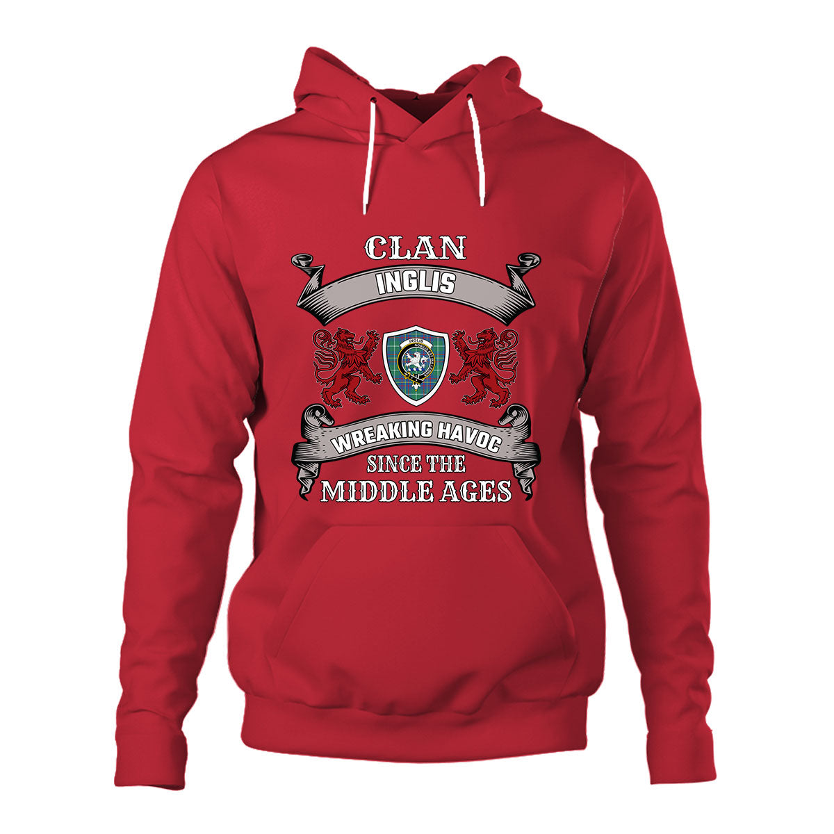 Inglis Family Tartan - 2D Unisex Hoodie