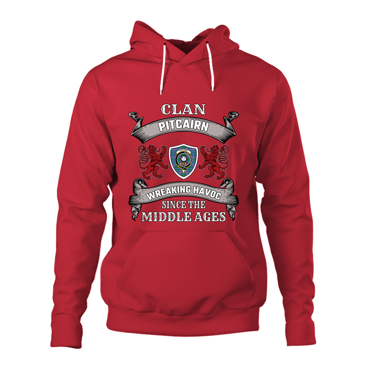 Pitcairn Family Tartan - 2D Unisex Hoodie