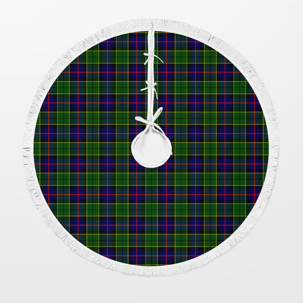 Forsyth Modern Tartan Christmas Tree Skirt