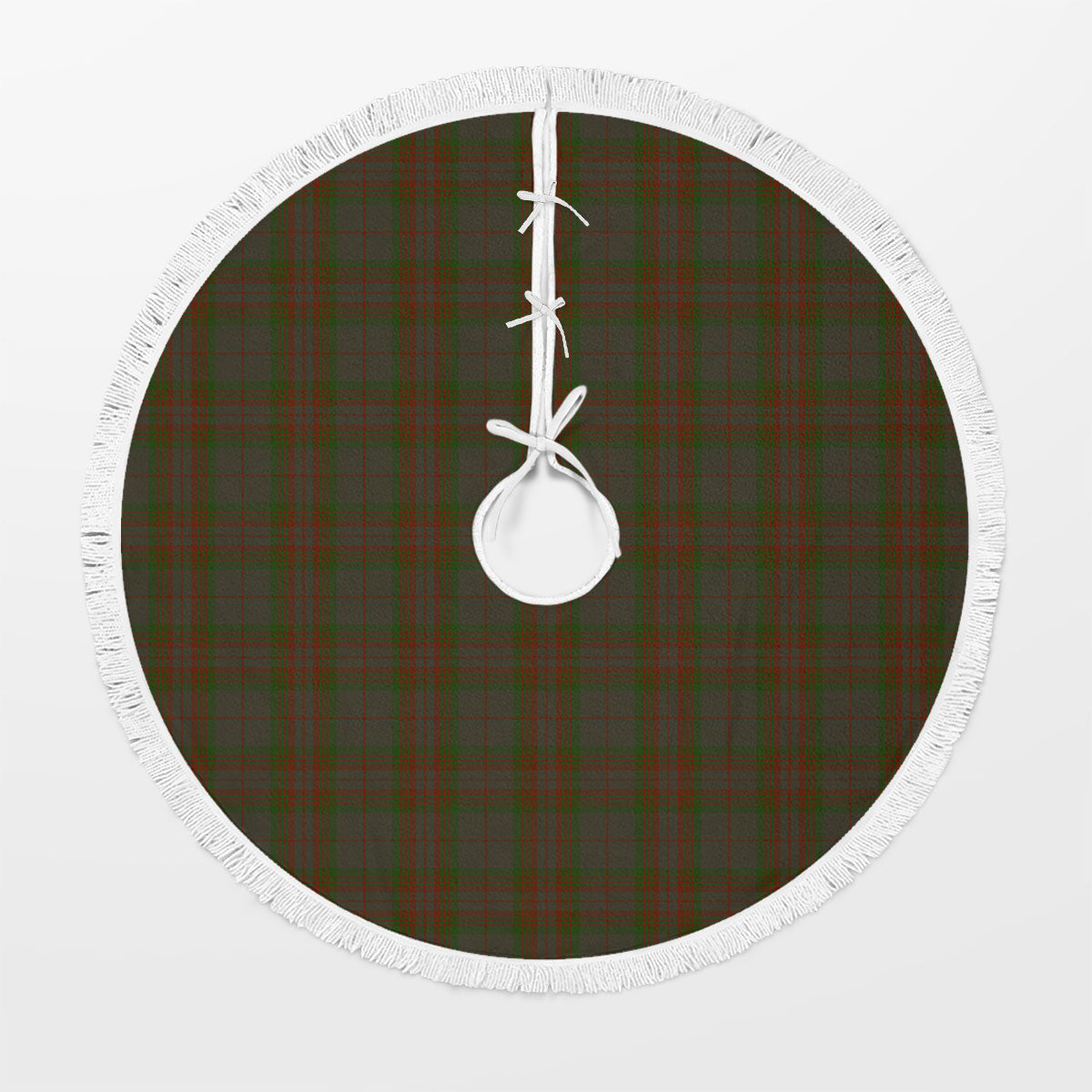 Gray Tartan Christmas Tree Skirt