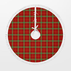 Morrison Red Modern Tartan Christmas Tree Skirt