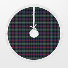 Rose Hunting Modern Tartan Christmas Tree Skirt