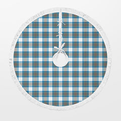 Stewart Muted Blue Tartan Christmas Tree Skirt