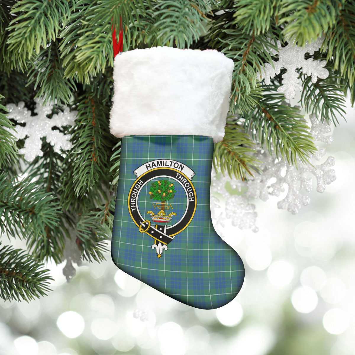 Hamilton Hunting Ancient Tartan Crest Christmas Stocking