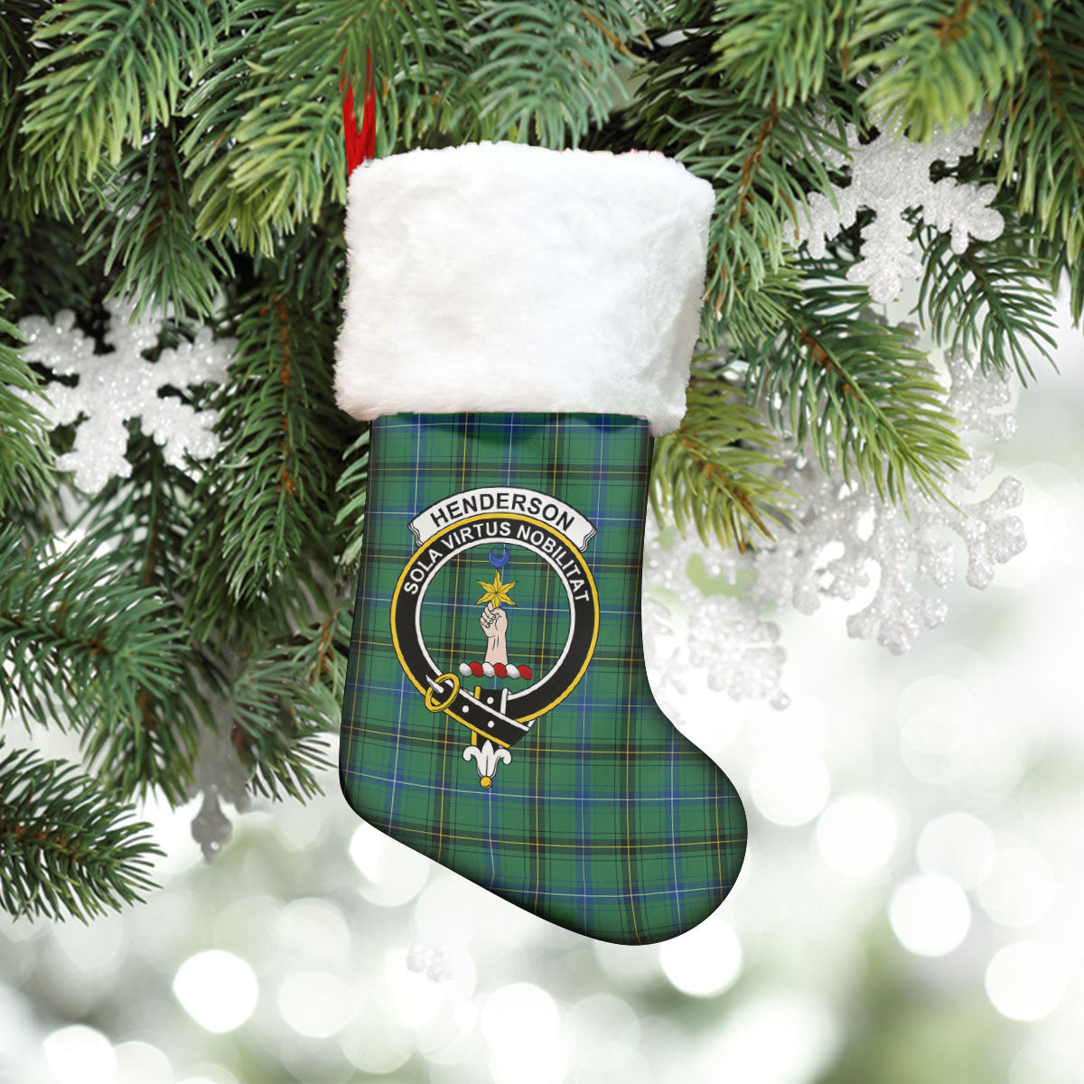 Henderson Ancient Tartan Crest Christmas Stocking