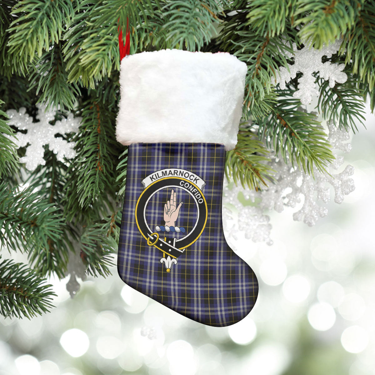 Kilmarnock Tartan Crest Christmas Stocking